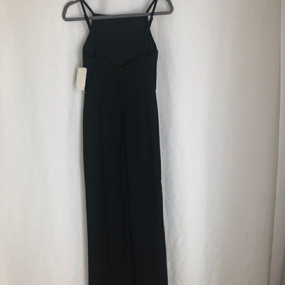 NWT ROW A Ladder Trim Black Sleeveless Jumpsuit - Picture 6 of 8